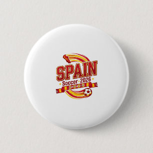 Badge Rond 5 Cm Typographie de pays audacieuse Football Espagne 20