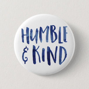 Badge Rond 5 Cm Typographie géométrique humble et gentille - GLS