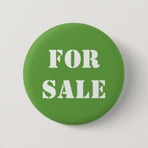 Badge Rond 5 Cm Typographie Green À VENDRE