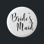 Badge Rond 5 Cm Typographie moderne du script noir de la femme de<br><div class="desc">Mon snob de grammaire interne a insisté pour que j'inclue une version de ce bouton avec une apostrophe. Si vous ne vous en souciez pas, ou si vous n'en avez pas besoin, il y a d'autres versions utilisant cette jolie police, et vous pouvez en choisir une. Si vous aussi voulez...</div>