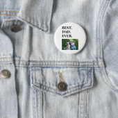 Badge Rond 5 Cm Typographie moderne Meilleur Papa Jamais Enfants P (En situation)