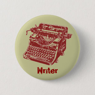 Badge Rond 5 Cm Typographie Vintage de Maroon