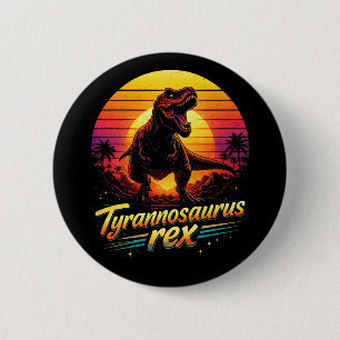 Badge Rond 5 Cm Tyrannosaurus Rex