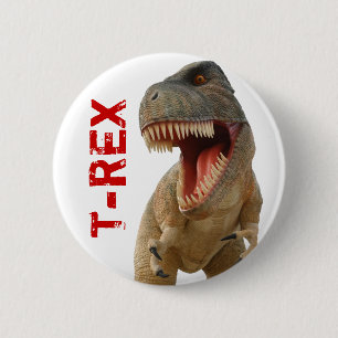 Badge Rond 5 Cm Tyrannosaurus Rex