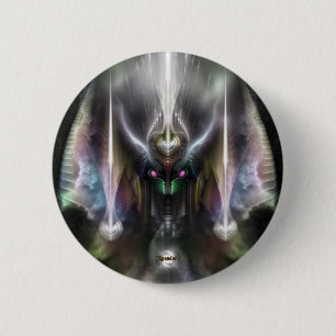 Badge Rond 5 Cm Tyrinan Le Dieu Horikine de la guerre