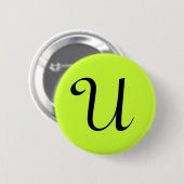 BADGE ROND 5 CM U (Devant & derrière)