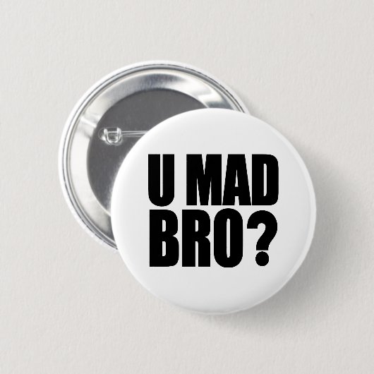 Badge Rond 5 Cm U Bro fou (Devant & derrière)