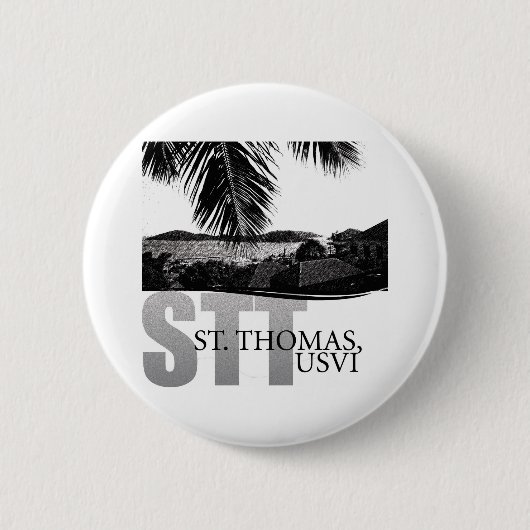 Badge Rond 5 Cm U.S. Les Îles Vierges (Devant)