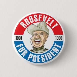 Badge Rond 5 Cm U.S. Les Présidents Campaign Button : #26