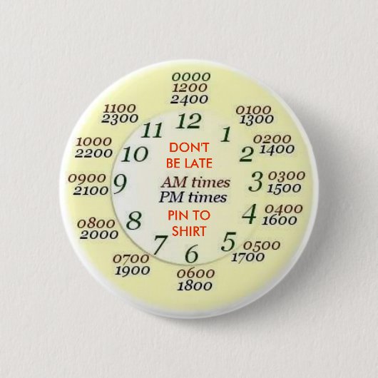 Badge Rond 5 Cm U.S. MILITAIRE - temps (Devant)