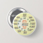 Badge Rond 5 Cm U.S. MILITAIRE - temps (Devant & derrière)