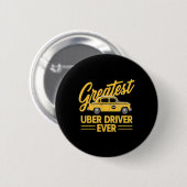 Badge Rond 5 Cm Uber Driver Ever Uber Driver Funny (Devant & derrière)