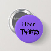 Badge Rond 5 Cm Uber, tordu (Devant & derrière)