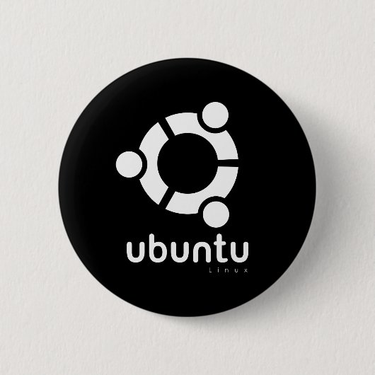 Badge Rond 5 Cm Ubuntu Linux Open Source (Devant)