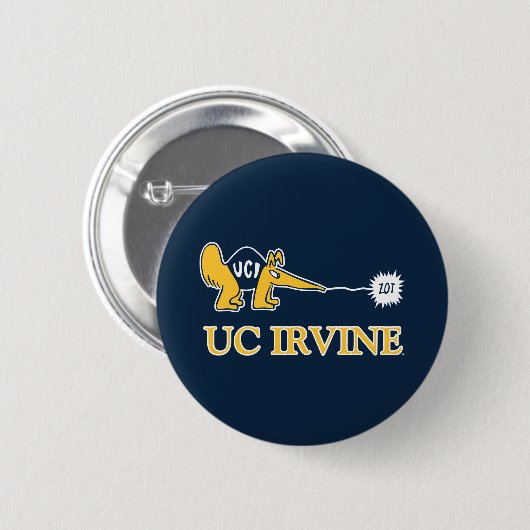 Badge Rond 5 Cm UC Irvine | UCI Anteaters Zot! (Devant & derrière)