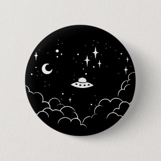 Badge Rond 5 Cm Ufo