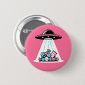 Badge Rond 5 Cm UFO Candy (Devant & derrière)