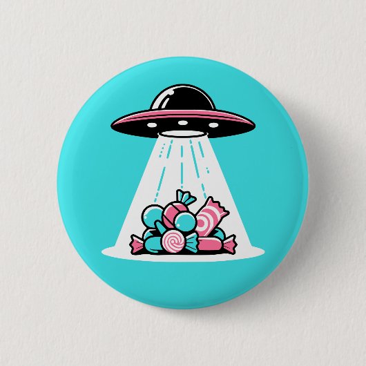 Badge Rond 5 Cm UFO Candy (Devant)