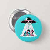 Badge Rond 5 Cm UFO Candy (Devant & derrière)