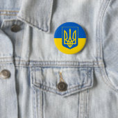 Badge Rond 5 Cm Ukraine (En situation)
