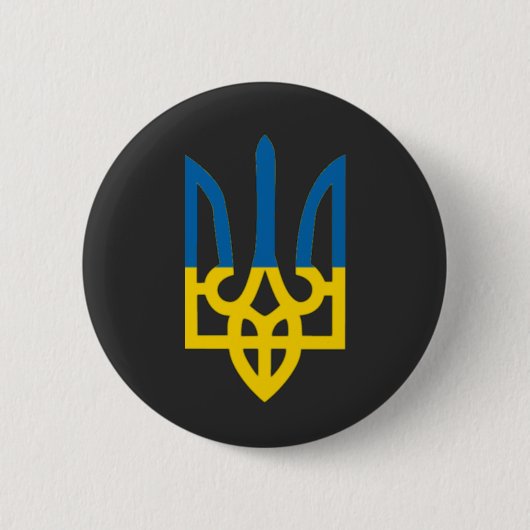 BADGE ROND 5 CM UKRAINE (Devant)
