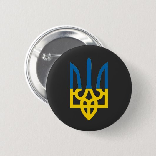 BADGE ROND 5 CM UKRAINE (Devant & derrière)