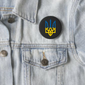 BADGE ROND 5 CM UKRAINE (En situation)