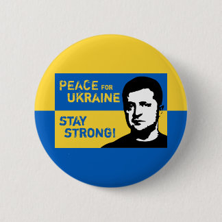 Badge Rond 5 Cm Ukraine - arrêtez la guerre inutile !