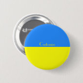 Badge Rond 5 Cm Ukraine Drapeau bleu jaune Thunder_Cove (Devant & derrière)