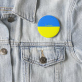 Badge Rond 5 Cm Ukraine Drapeau bleu jaune Thunder_Cove (En situation)