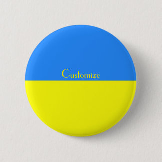 Badge Rond 5 Cm Ukraine Drapeau bleu jaune Thunder_Cove