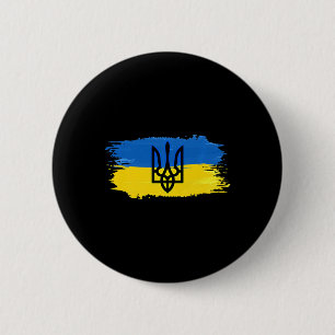 Badge Rond 5 Cm Ukraine Drapeau soutien Aimer Ukraine Fierté