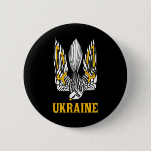 Badge Rond 5 Cm Ukraine Ukrainien Kiev Trysub Europe de l'Est 1