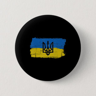 Badge Rond 5 Cm Ukraine vintage Ukraine Pavillon ukrainien Fierté