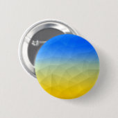 Badge Rond 5 Cm Ukraine yellow blue geometric mesh pattern (Devant & derrière)