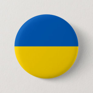 Badge Rond 5 Cm Ukrainien de drapeau de l'Ukraine patriotique