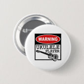 Badge Rond 5 Cm Ukulele (Devant & derrière)