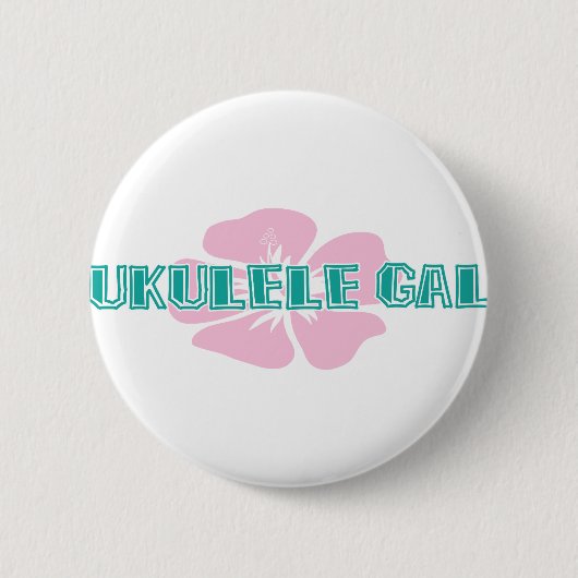 Badge Rond 5 Cm Ukulélé gallon (Devant)
