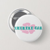 Badge Rond 5 Cm Ukulélé gallon (Devant & derrière)