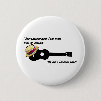 Badge Rond 5 Cm Ukulélé riante