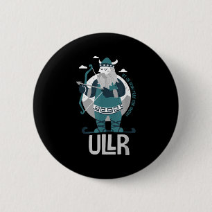 Badge Rond 5 Cm Ullr Norse Dieu De La Neige Patron Saint Des Skieu