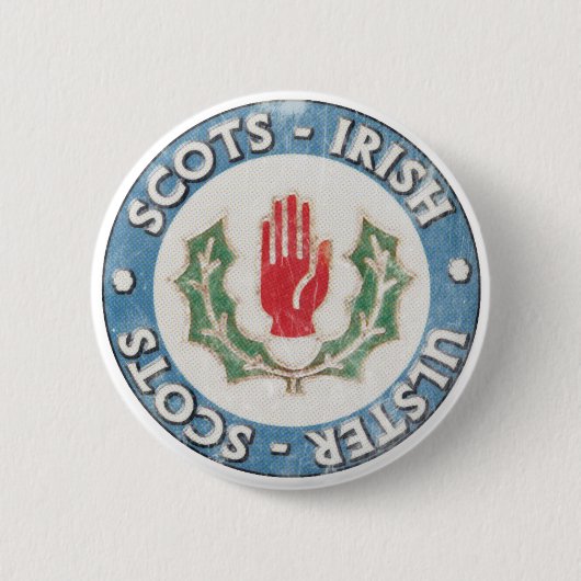 Badge Rond 5 Cm Ulster-Ecossais/Ecossais-Irlandais (Devant)