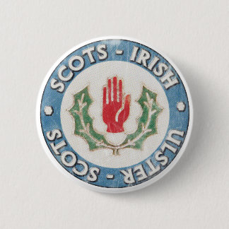 Badge Rond 5 Cm Ulster-Ecossais/Ecossais-Irlandais