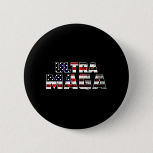 Badge Rond 5 Cm Ultra Maga Donald Trump Joe Biden Républicain Amér