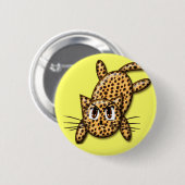 Badge Rond 5 Cm Ultra mignonne Anime Leopard Kitty (Devant & derrière)