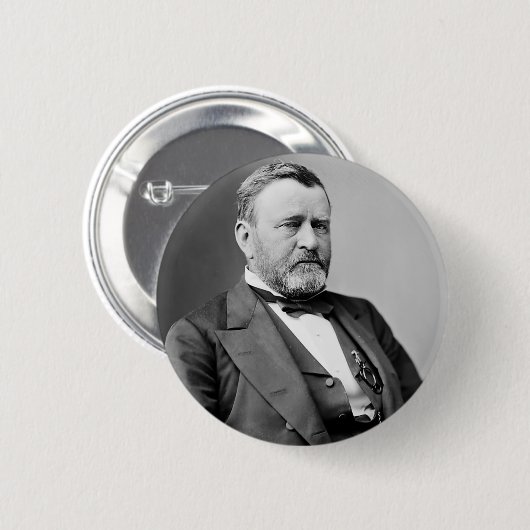 Badge Rond 5 Cm Ulysses S. Grant (Devant & derrière)