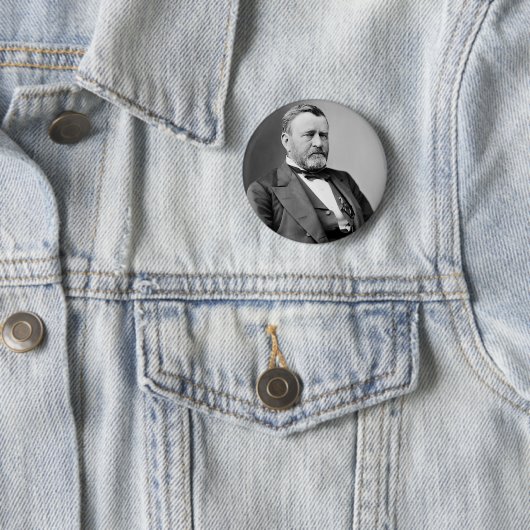 Badge Rond 5 Cm Ulysses S. Grant (En situation)