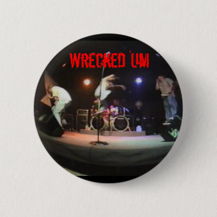 Badge Rond 5 Cm 'Um bouton vivant détruit de studio