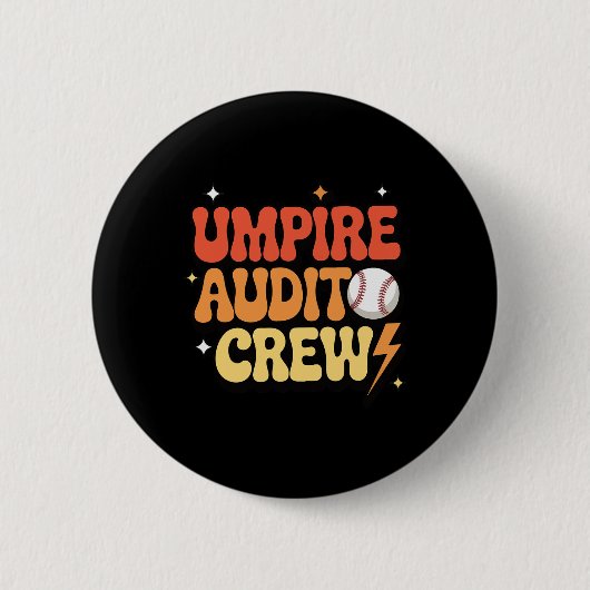 Badge Rond 5 Cm Umpire Audit Crew _1 (Devant)