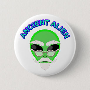 Badge Rond 5 Cm Un Alien ancien